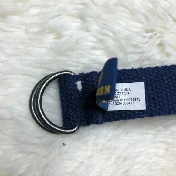 Polo By Ralph Lauren  Navy Blue Cloth Belt Size 18M - Picture 5 of 9